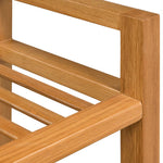 Shoe Rack with 2 Shelves 50x27x40 cm Solid Oak Wood - Bargainia.com - 