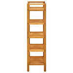 Shoe Rack with 5 Shelves 50x27x100 cm Solid Oak Wood - Bargainia.com - 