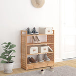 Shoe Rack with Drawer 70x27x81 cm Solid Wood Walnut - Bargainia.com - 