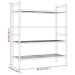 Shoe Racks 2 pcs 69x27x41 cm Solid Wood Walnut - Bargainia.com - 