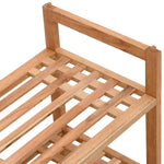 Shoe Racks 2 pcs 69x27x41 cm Solid Wood Walnut - Bargainia.com - 