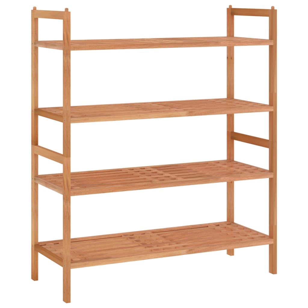 Shoe Racks 2 pcs 69x27x41 cm Solid Wood Walnut - Bargainia.com - 