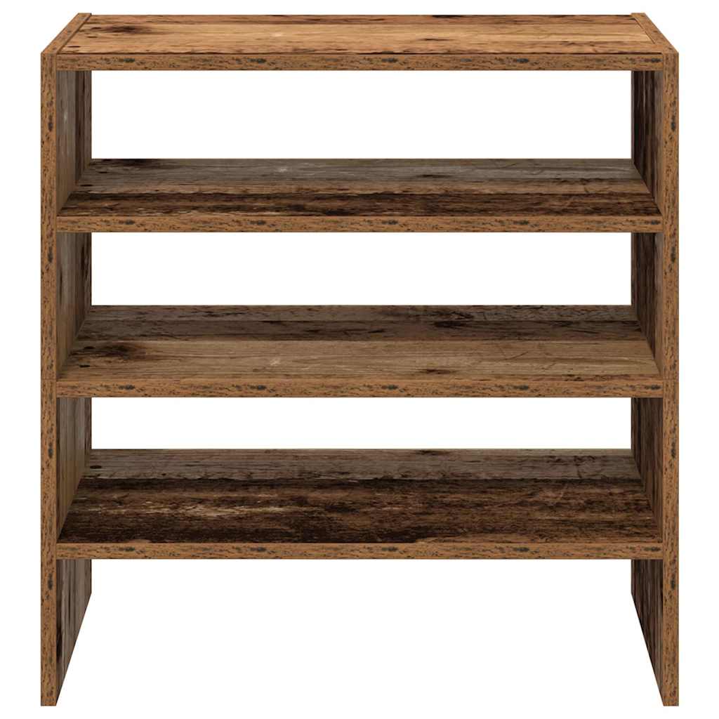 Shoe Racks 2 pcs Stackable Old Wood 60x30x30.5 cm - Bargainia.com - 