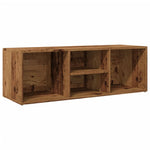 Shoe Storage Bench Old Wood 105x35x35 cm Engineered Wood - Bargainia.com - 