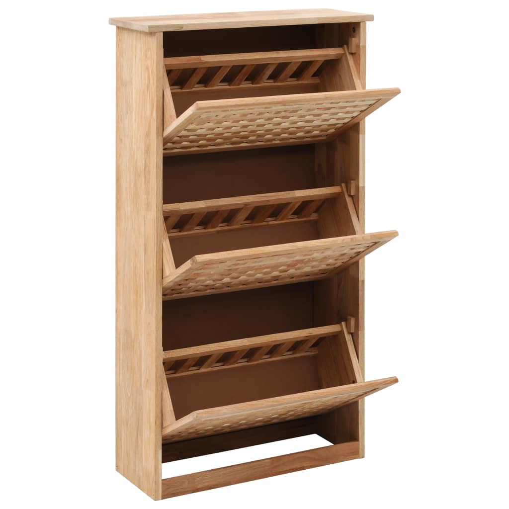 Shoe Storage Cabinet 55x20x104 cm Solid Walnut Wood - Bargainia.com - 8719883590646 - 247600