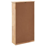 Shoe Storage Cabinet 55x20x104 cm Solid Walnut Wood - Bargainia.com - 