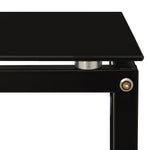 Side Table Black 40x40x60 cm Tempered Glass - Bargainia.com - 