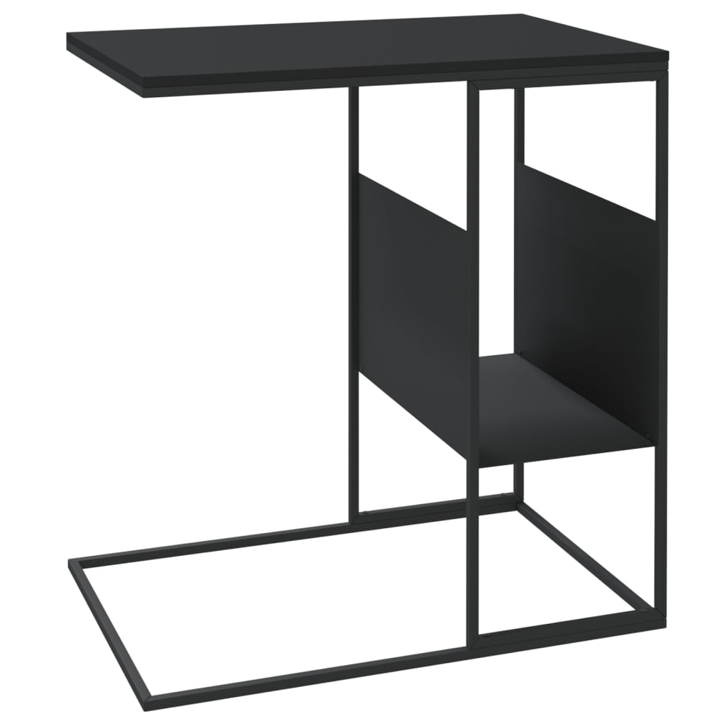 Side Table Black 55x36x59.5 cm Engineered Wood - Bargainia.com - 8720286933657 - 343105
