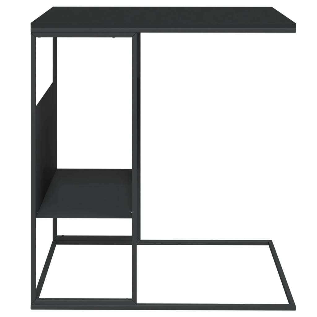 Side Table Black 55x36x59.5 cm Engineered Wood - Bargainia.com - 8720286933657 - 343105