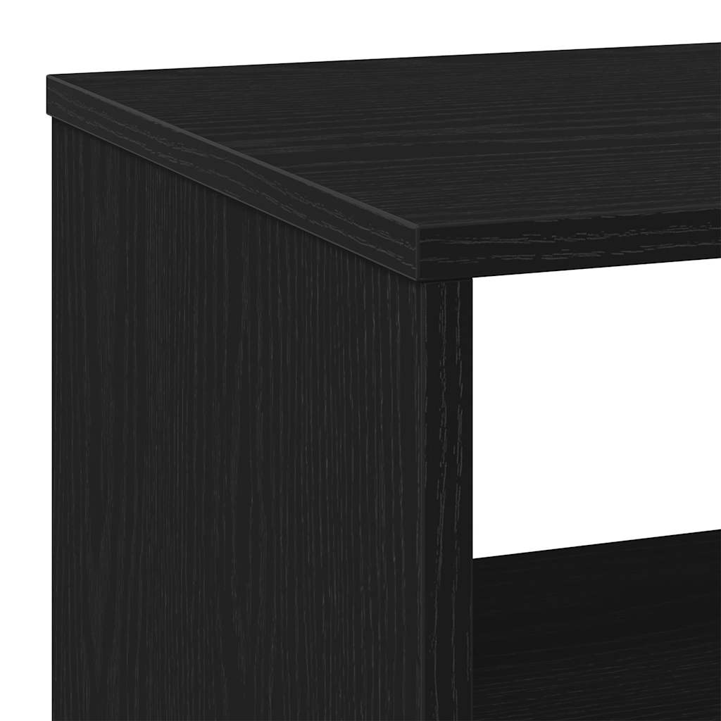 Side Table Black Oak 70x35x60 cm Engineered Wood - Bargainia.com - 8721158768995 - 862496