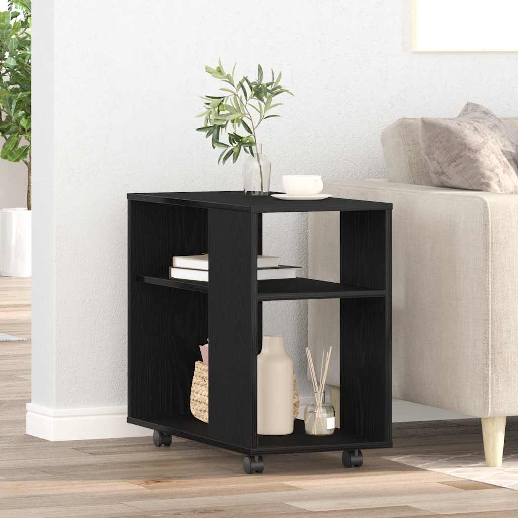 Side Table Black Oak 70x35x60 cm Engineered Wood - Bargainia.com - 8721158768995 - 862496