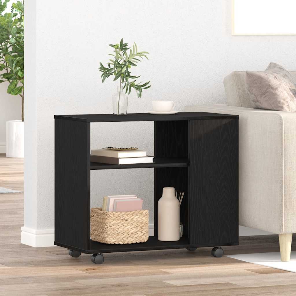 Side Table Black Oak 70x35x60 cm Engineered Wood - Bargainia.com - 8721158768995 - 862496