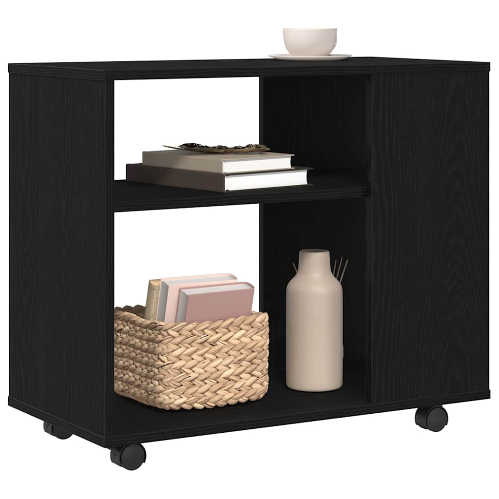 Side Table Black Oak 70x35x60 cm Engineered Wood - Bargainia.com - 8721158768995 - 862496