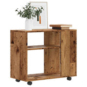 Side Table Old Wood 70x35x55 cm Engineered Wood - Bargainia.com - 8721158435514 - 856026