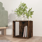 Side Table Smoked Oak 33x33x34.5 cm Engineered Wood - Bargainia.com - 
