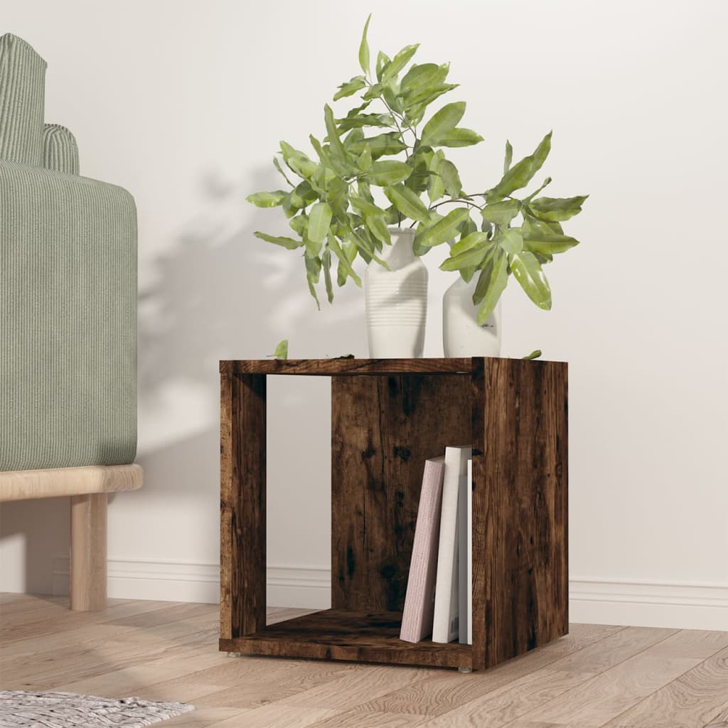 Side Table Smoked Oak 33x33x34.5 cm Engineered Wood - Bargainia.com - 