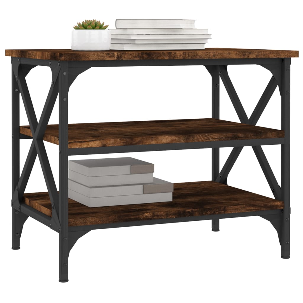 Side Table Smoked Oak 55x38x45 cm Engineered Wood - Bargainia.com - 8720845558970 - 823334