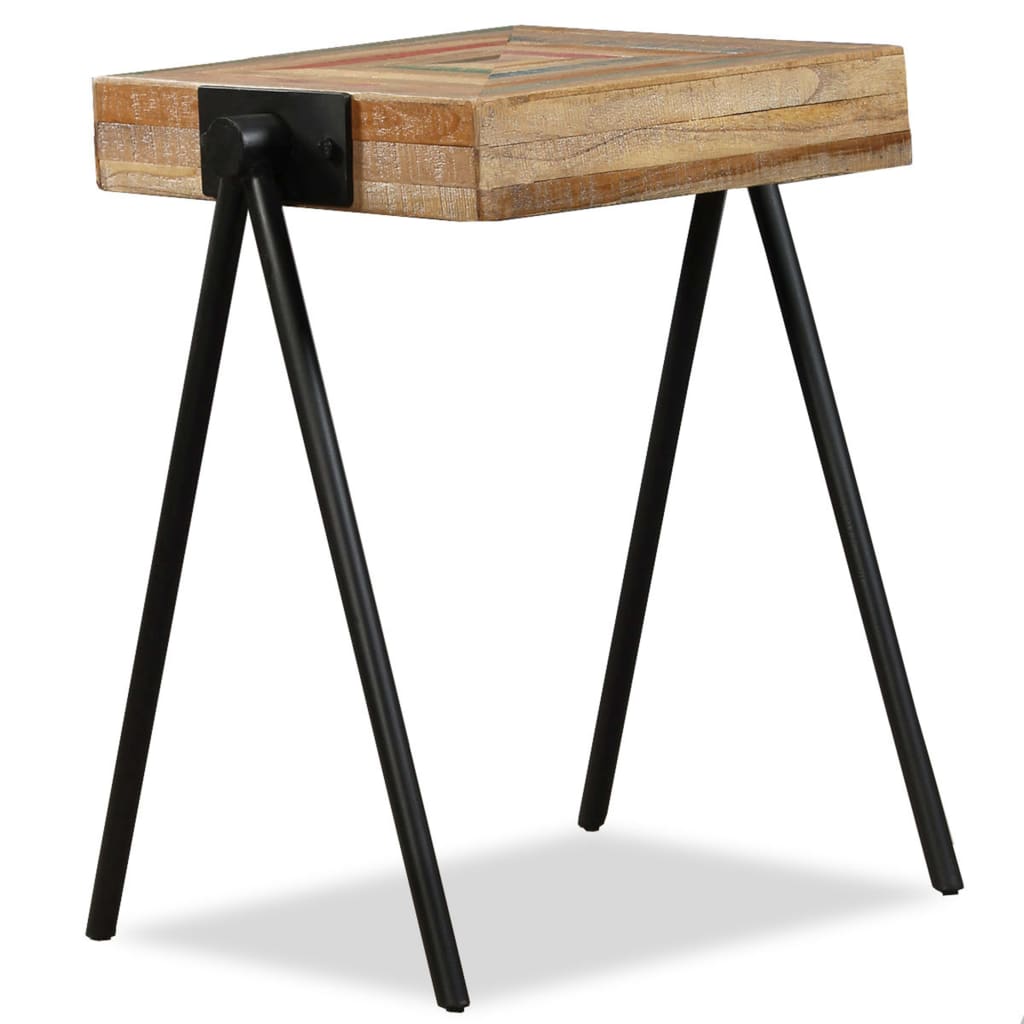 Side Table Solid Reclaimed Teak - Bargainia.com - 