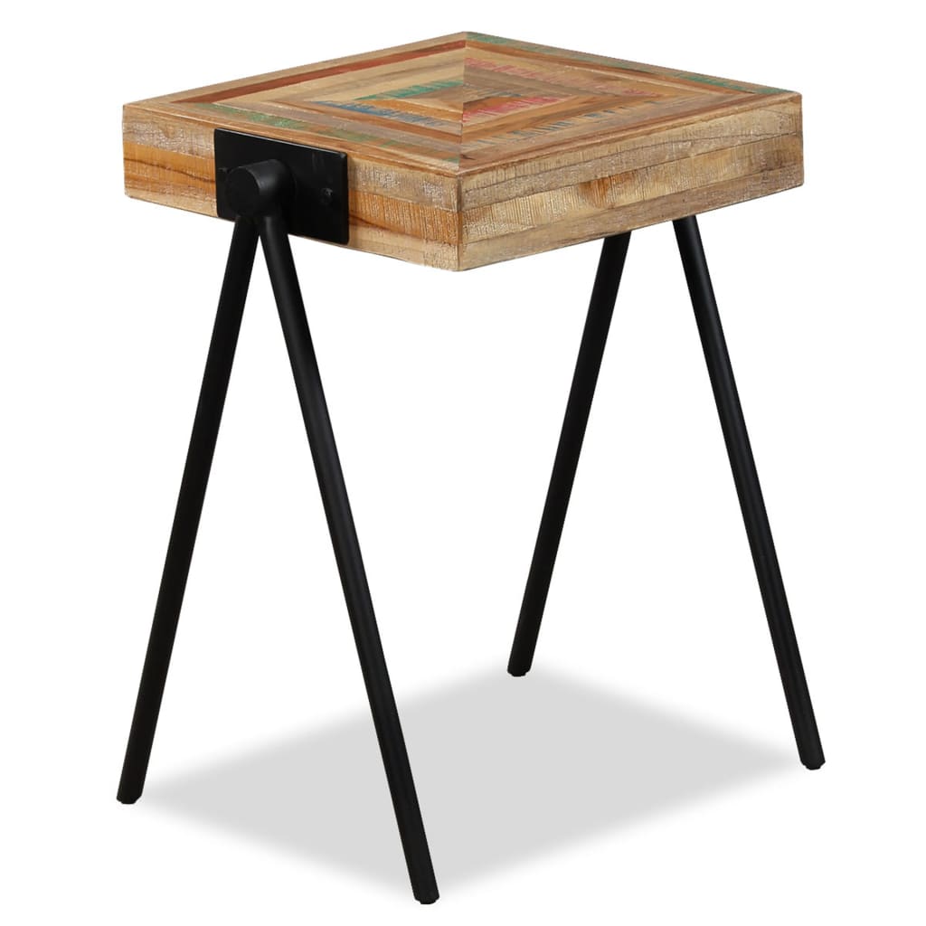 Side Table Solid Reclaimed Teak - Bargainia.com - 