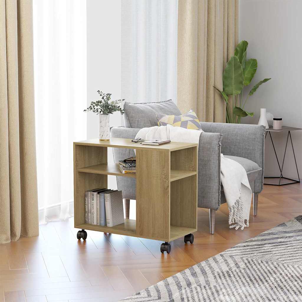 Side Table Sonoma Oak 70x35x55 cm Engineered Wood - Bargainia.com - 8719883916095 - 802123