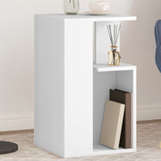Side Table White 35x35x60 cm Engineered Wood - Bargainia.com - 8721012496392 - 840737
