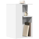 Side Table White 35x35x60 cm Engineered Wood - Bargainia.com - 