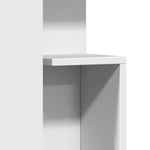 Side Table White 35x35x60 cm Engineered Wood - Bargainia.com - 