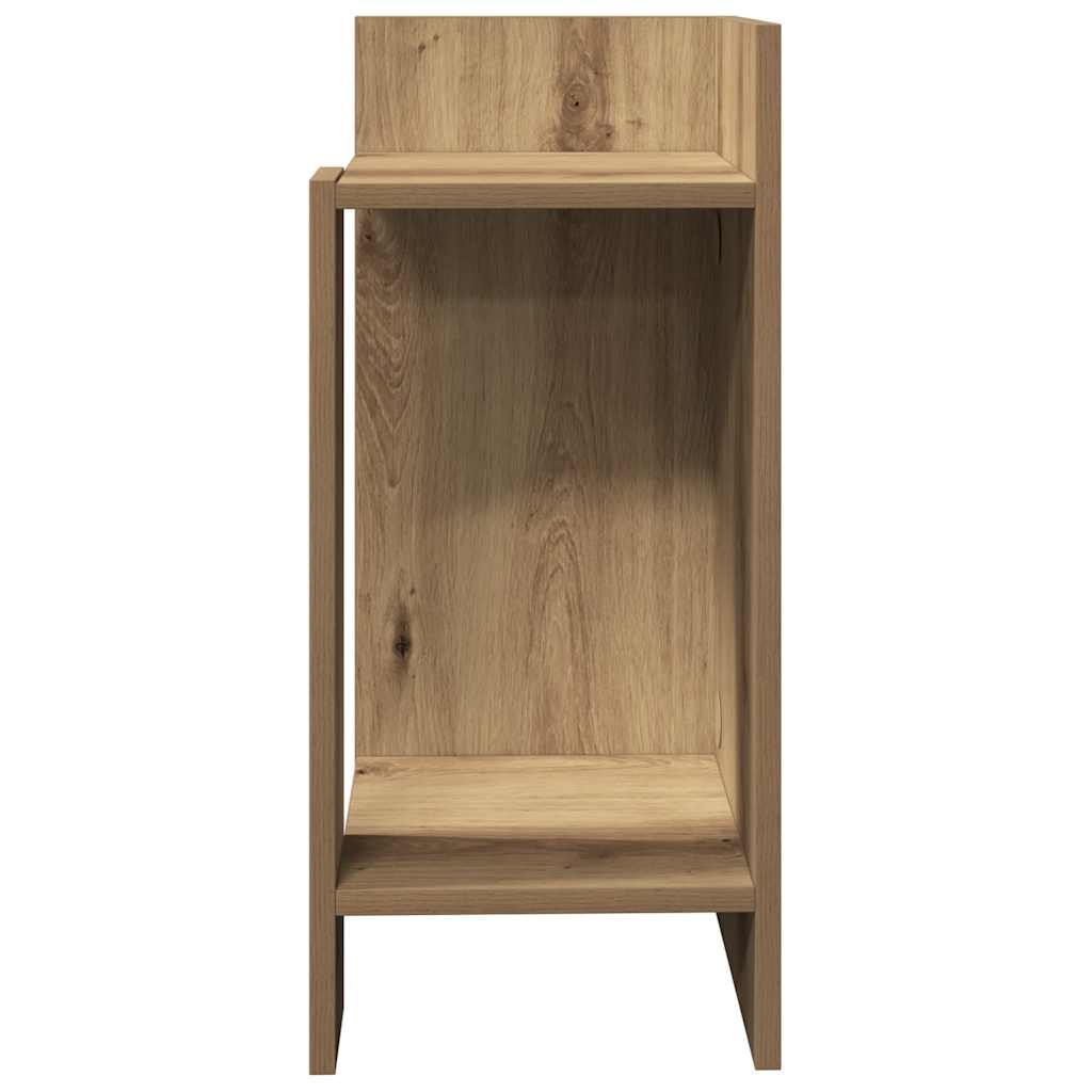 Side Table with Shelf Artisan Oak 25.5x27x60 cm - Bargainia.com - 