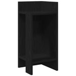 Side Table with Shelf Black 25.5x27x60 cm - Bargainia.com - 