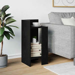 Side Table with Shelf Black 25.5x27x60 cm - Bargainia.com - 