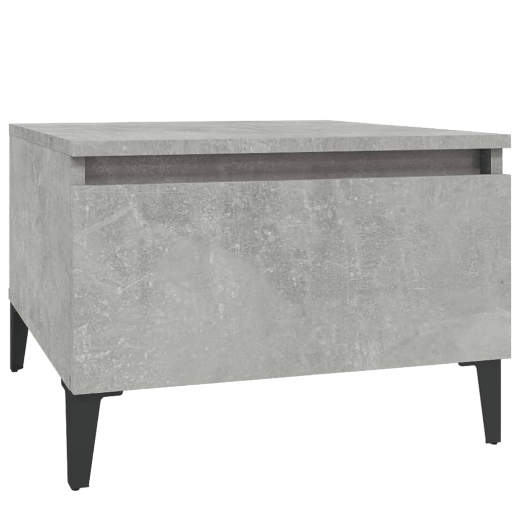 Side Tables 2 pcs Concrete Grey 50x46x35 cm Engineered Wood - Bargainia.com - 