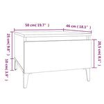 Side Tables 2 pcs Concrete Grey 50x46x35 cm Engineered Wood - Bargainia.com - 