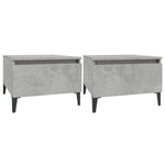 Side Tables 2 pcs Concrete Grey 50x46x35 cm Engineered Wood - Bargainia.com - 