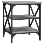Side Tables 2 pcs Grey Sonoma 40x42x50 cm Engineered Wood - Bargainia.com - 