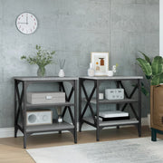 Side Tables 2 pcs Grey Sonoma 40x42x50 cm Engineered Wood - Bargainia.com - 8720845718091 - 825779