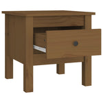 Side Tables 2 pcs Honey Brown 40x40x39 cm Solid Wood Pine - Bargainia.com - 