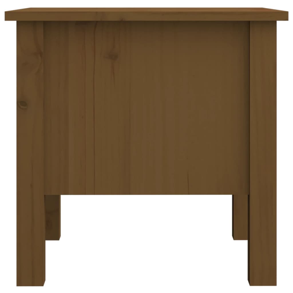 Side Tables 2 pcs Honey Brown 40x40x39 cm Solid Wood Pine - Bargainia.com - 