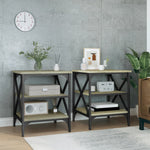Side Tables 2 pcs Sonoma Oak 40x42x50 cm Engineered Wood - Bargainia.com - 