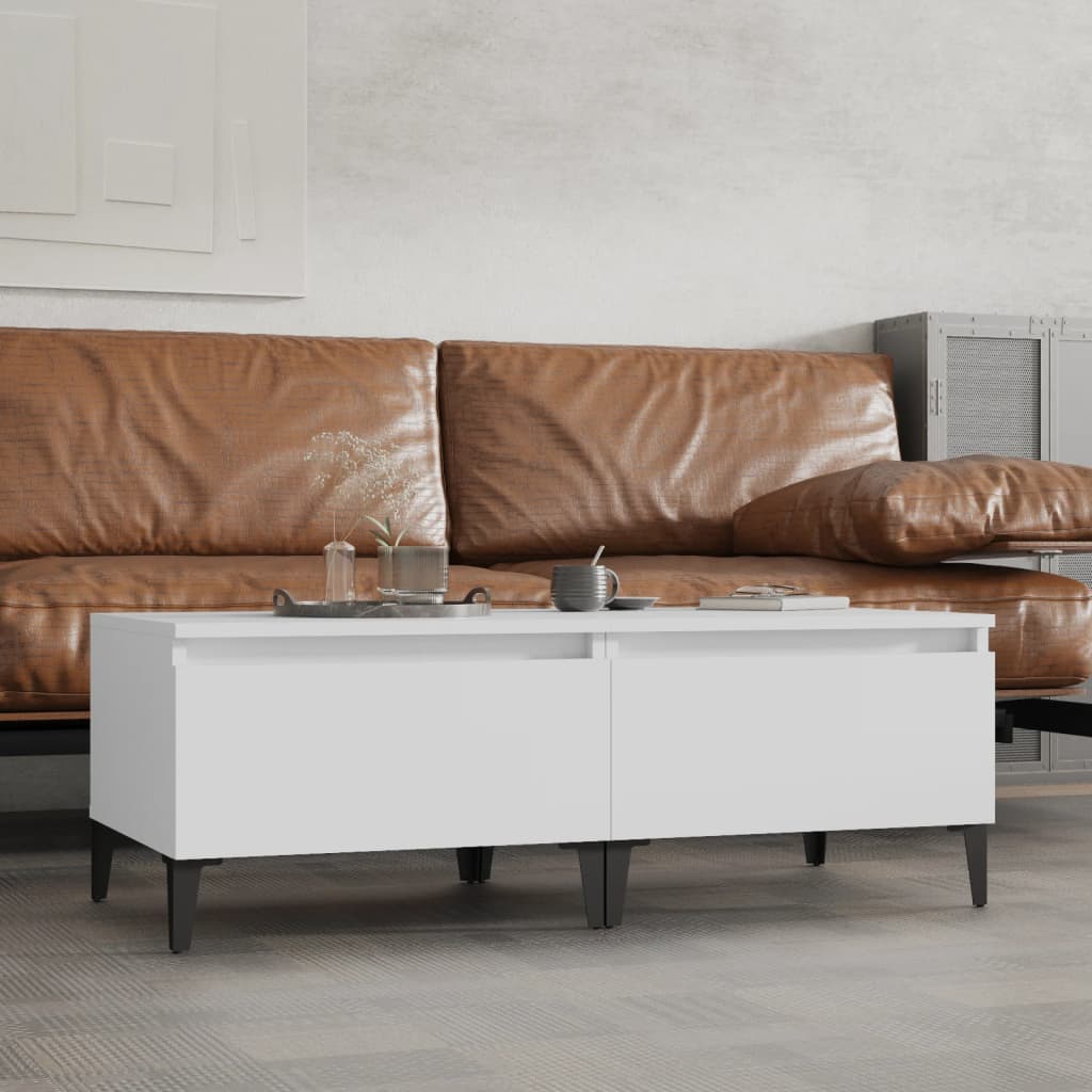 Side Tables 2 pcs White 50x46x35 cm Engineered Wood - Bargainia.com - 8720845668624 - 819517