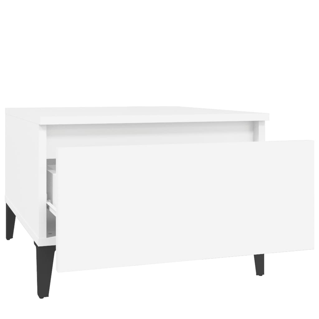 Side Tables 2 pcs White 50x46x35 cm Engineered Wood - Bargainia.com - 8720845668624 - 819517