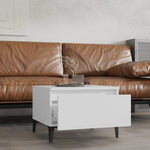 Side Tables 2 pcs White 50x46x35 cm Engineered Wood - Bargainia.com - 