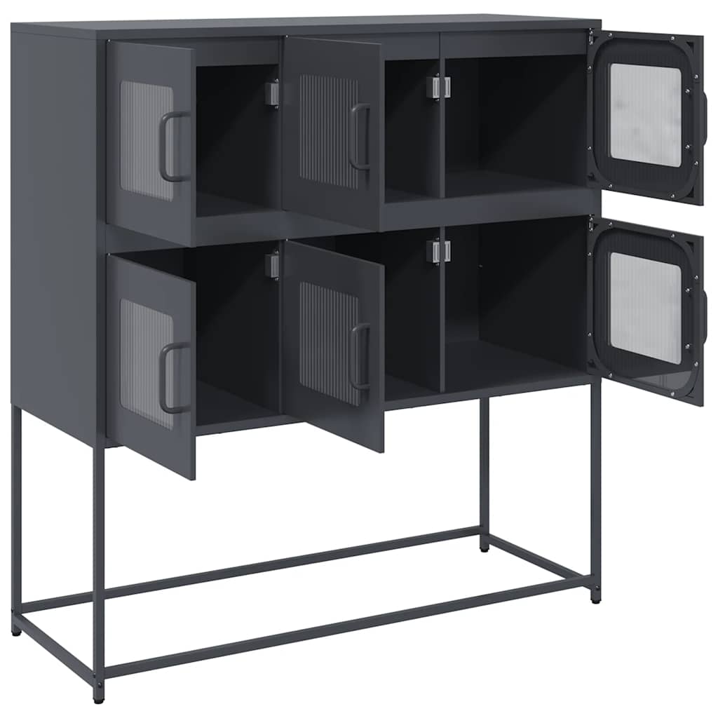 Sideboard Anthracite 100.5x39x107 cm Cold - rolled Steel - Bargainia.com - 