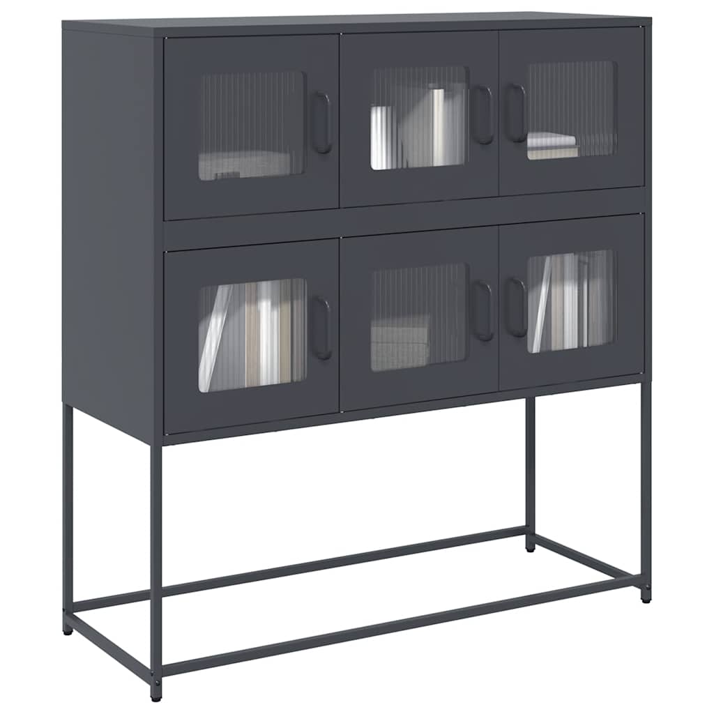 Sideboard Anthracite 100.5x39x107 cm Cold - rolled Steel - Bargainia.com - 