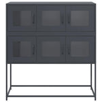 Sideboard Anthracite 100.5x39x107 cm Cold - rolled Steel - Bargainia.com - 