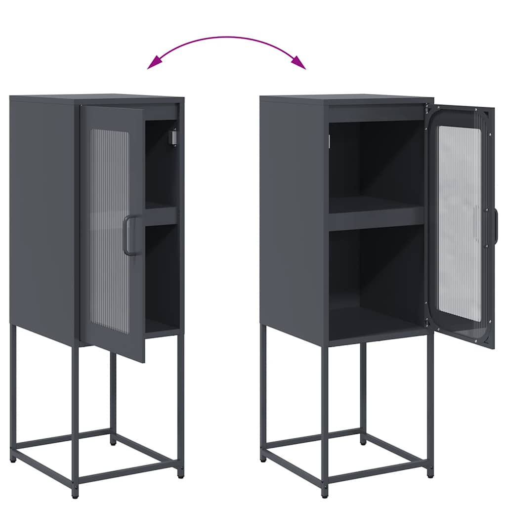 Sideboard Anthracite 36x39x107 cm Cold - rolled Steel - Bargainia.com - 