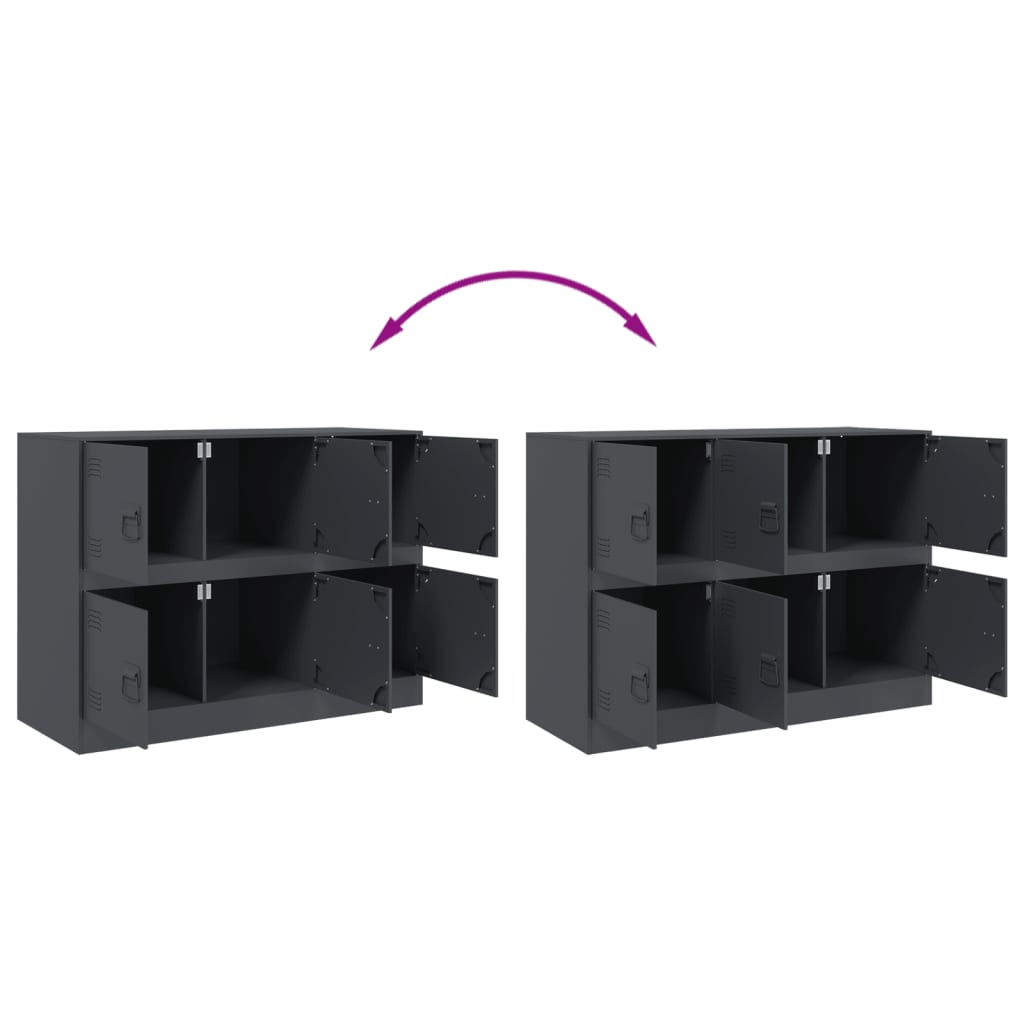 Sideboard Anthracite 99x39x73 cm Steel - Bargainia.com - 8721012426887 - 841795