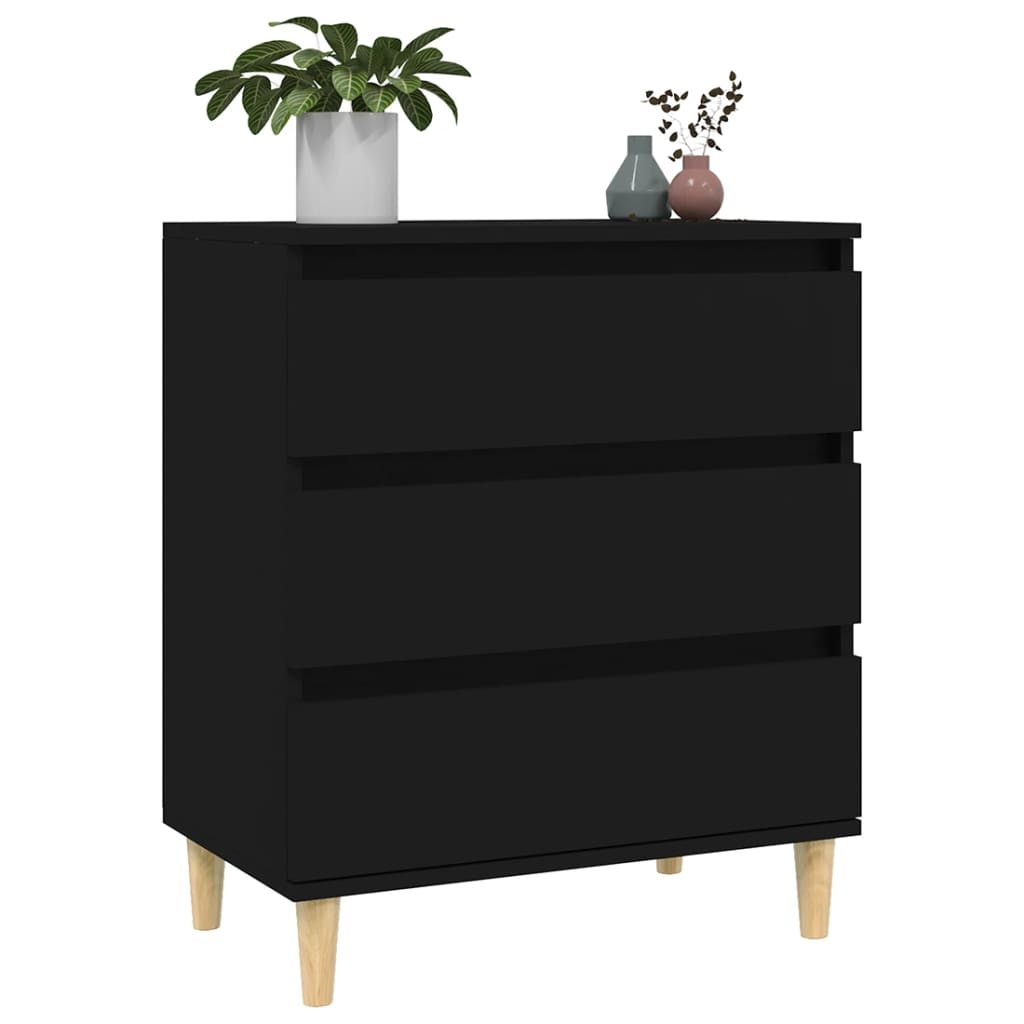 Sideboard Black 60x35x70 cm Engineered Wood - Bargainia.com - 