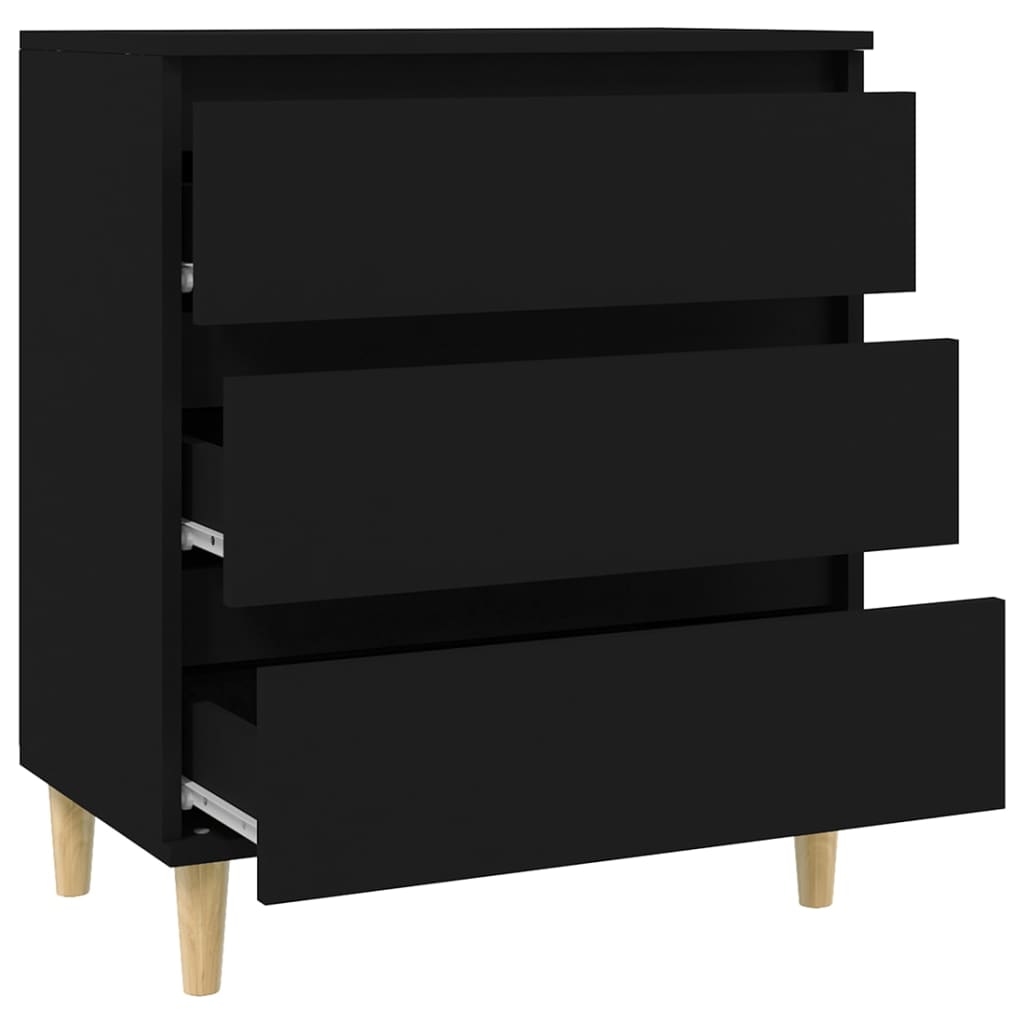 Sideboard Black 60x35x70 cm Engineered Wood - Bargainia.com - 