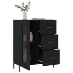 Sideboard Black 69.5x34x90 cm Engineered Wood - Bargainia.com - 