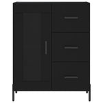 Sideboard Black 69.5x34x90 cm Engineered Wood - Bargainia.com - 